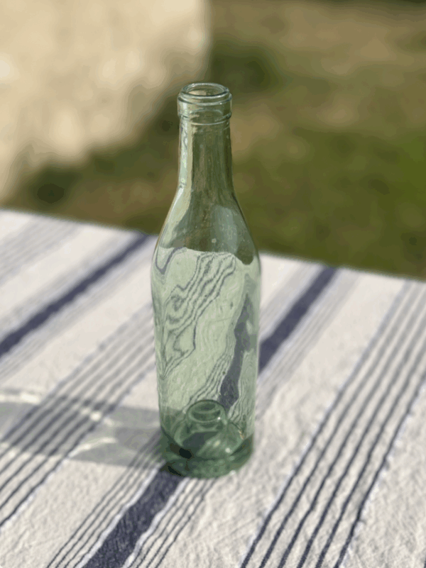 Bouteille en verre vert