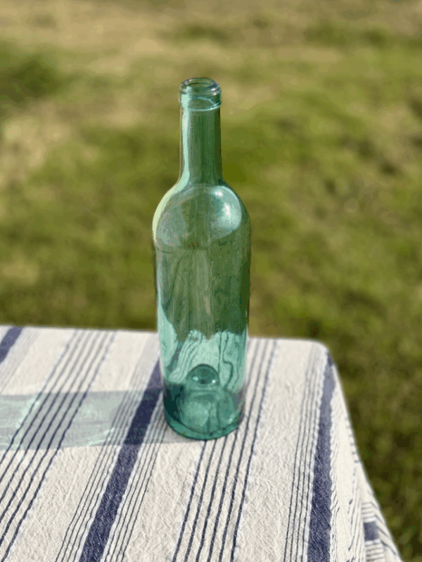 Bouteille en verre vert