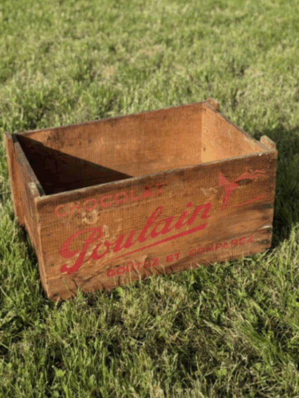 Caisse poulain vintage