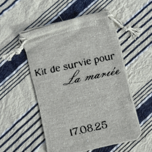 Pochon "kit survie mariée"