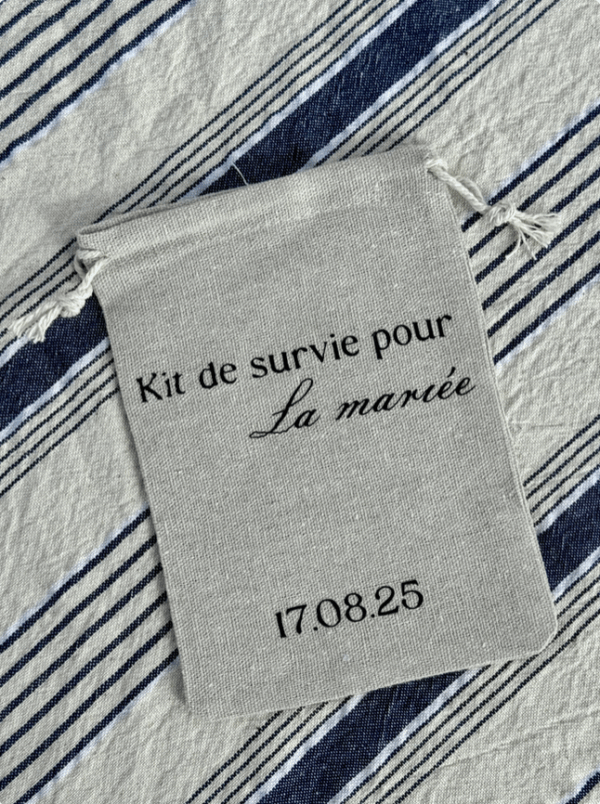 Pochon "kit survie mariée"